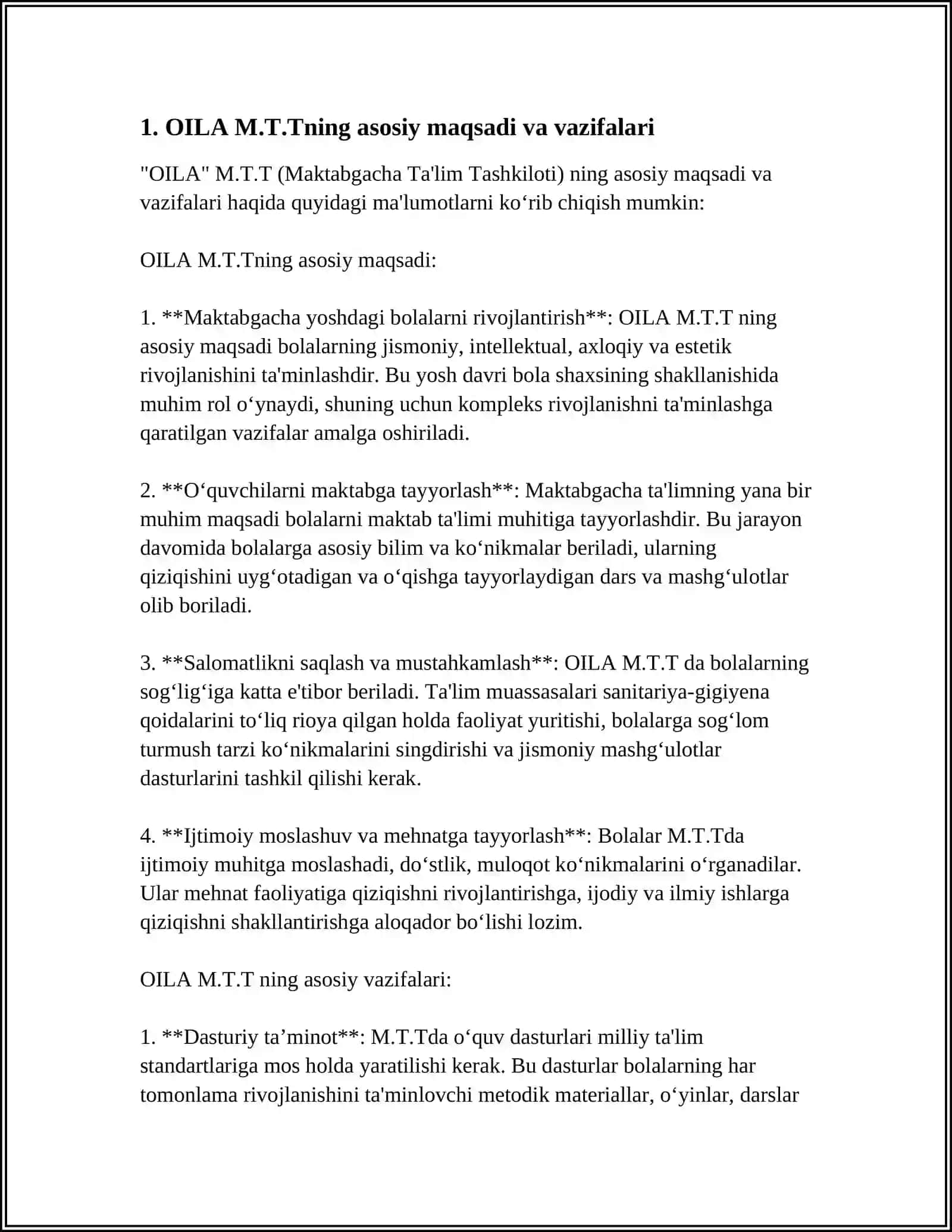 OILA M.T.T VA MAHALLANING HAMKORLIGI 3