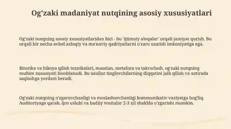 Og'zakimadaniynutqningasosiykommunikativsifatlari 3