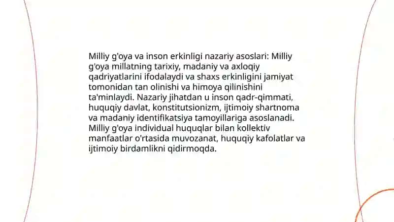 Milliy g'oya va inson erkinligi: nazariy asoslar 3