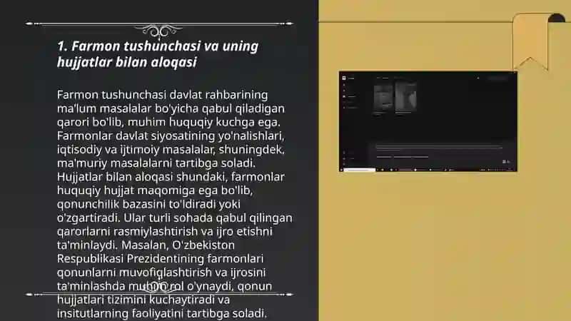 Farmon farmoyish hujjatlari haqida maʼlumot kiritish 3