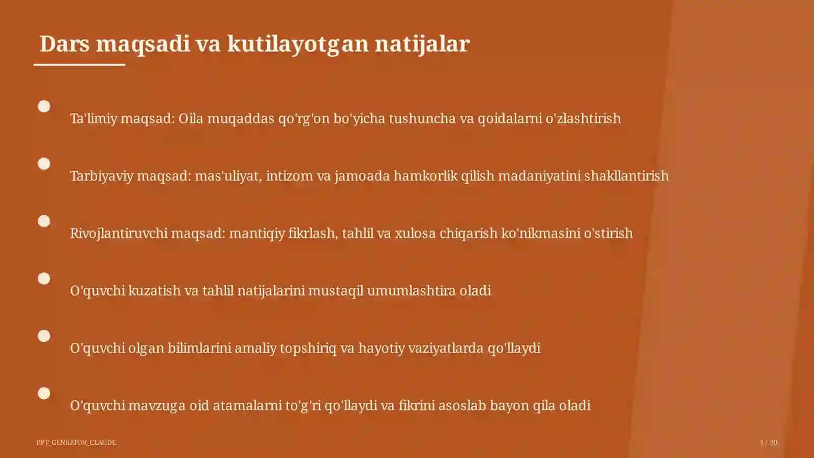 Oila muqaddas qo'rg'on (5-sinf) 3