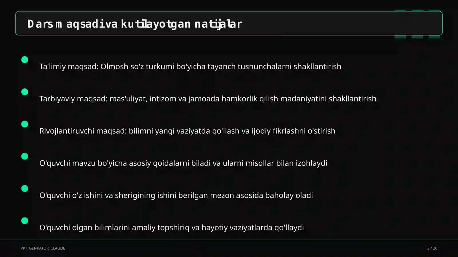 Olmosh so'z turkumi (4-sinf) 3