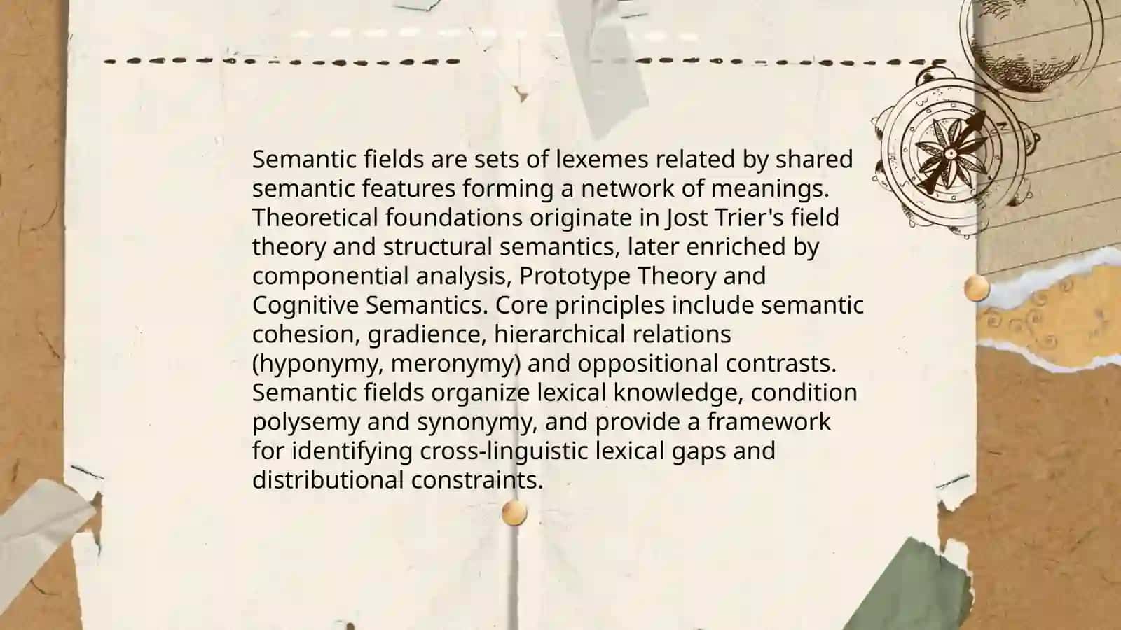 Semantic fields and lexical gaps in english and native language 3