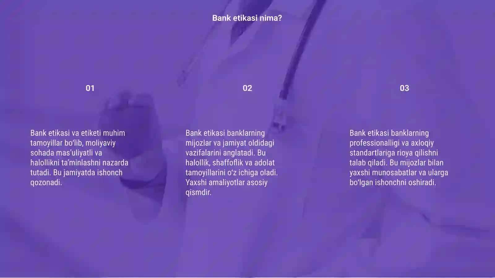 Bank etikasi va etiketi 3