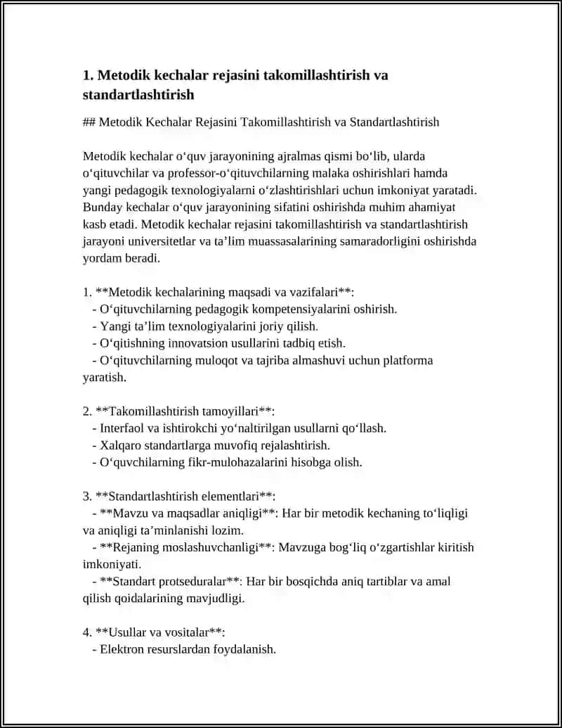 METODIK KECHALAR VA OCHIQ DARSLAR SAMARADORLIGINI OSHIRISH BO'YICHA TAKLIFLAR 3