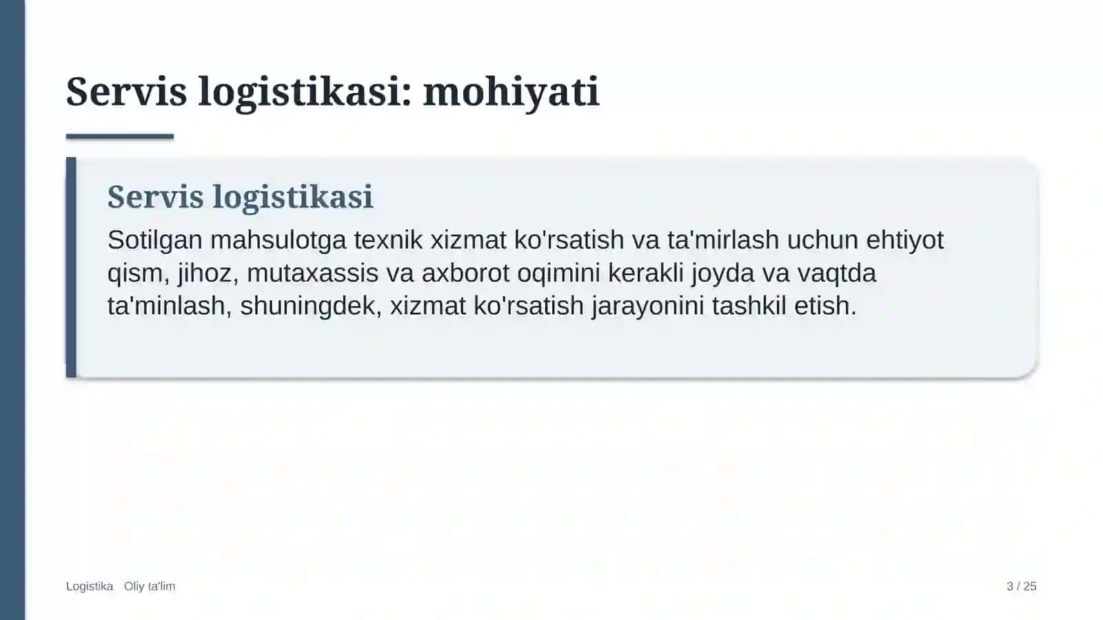 Bolalar tovarlari do'konlarida servis logistikasi 3