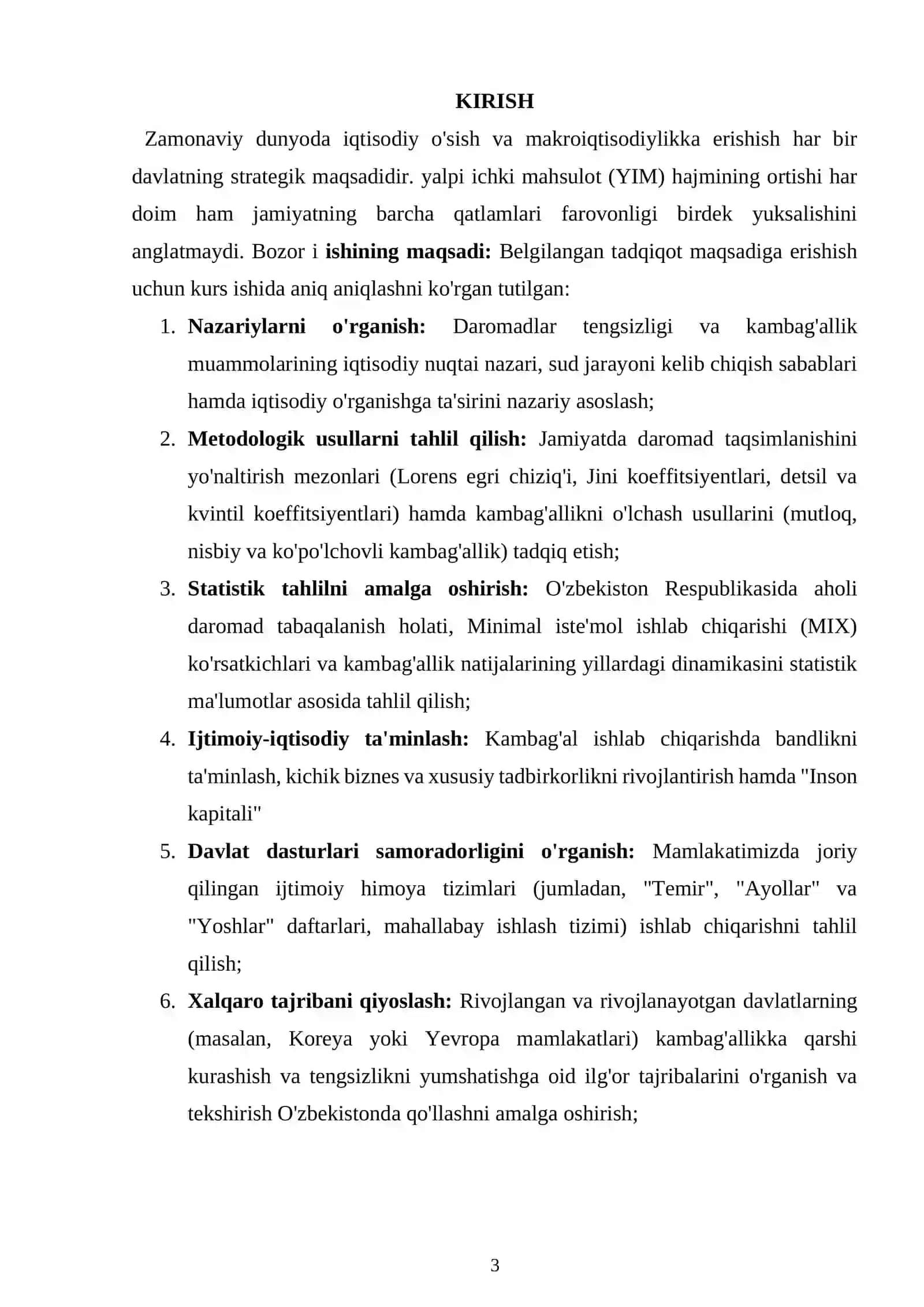 Daromadlar tengsizligi va kambag'allikni qisqartirish 3