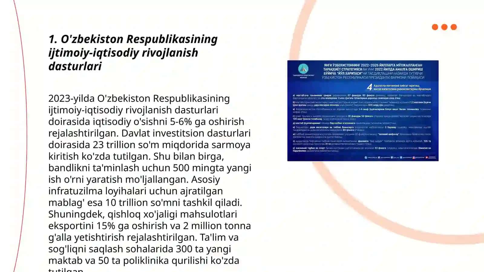 O'bekistonning ijtimoiy-siyosiy rivojlanish strategiyasi: yangilanish va taraqqiyot yo'li 3