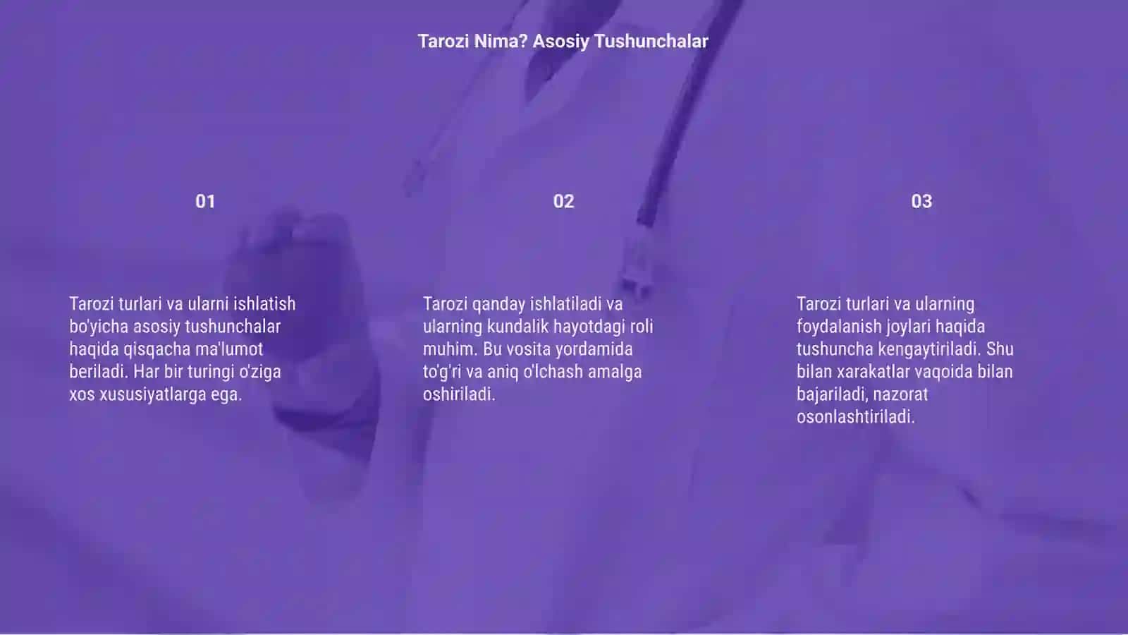 Tarozi turlari va ularni ishlatilishi 3