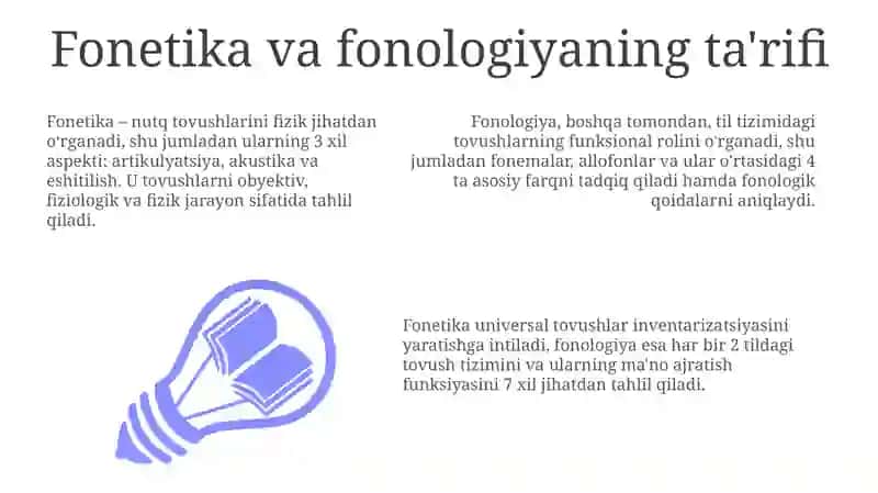 Fonetika va Fonologiya 3