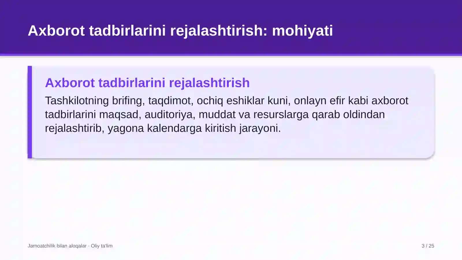 elektr ta'minoti korxonalarida axborot tadbirlarini rejalashtirish 7384 3