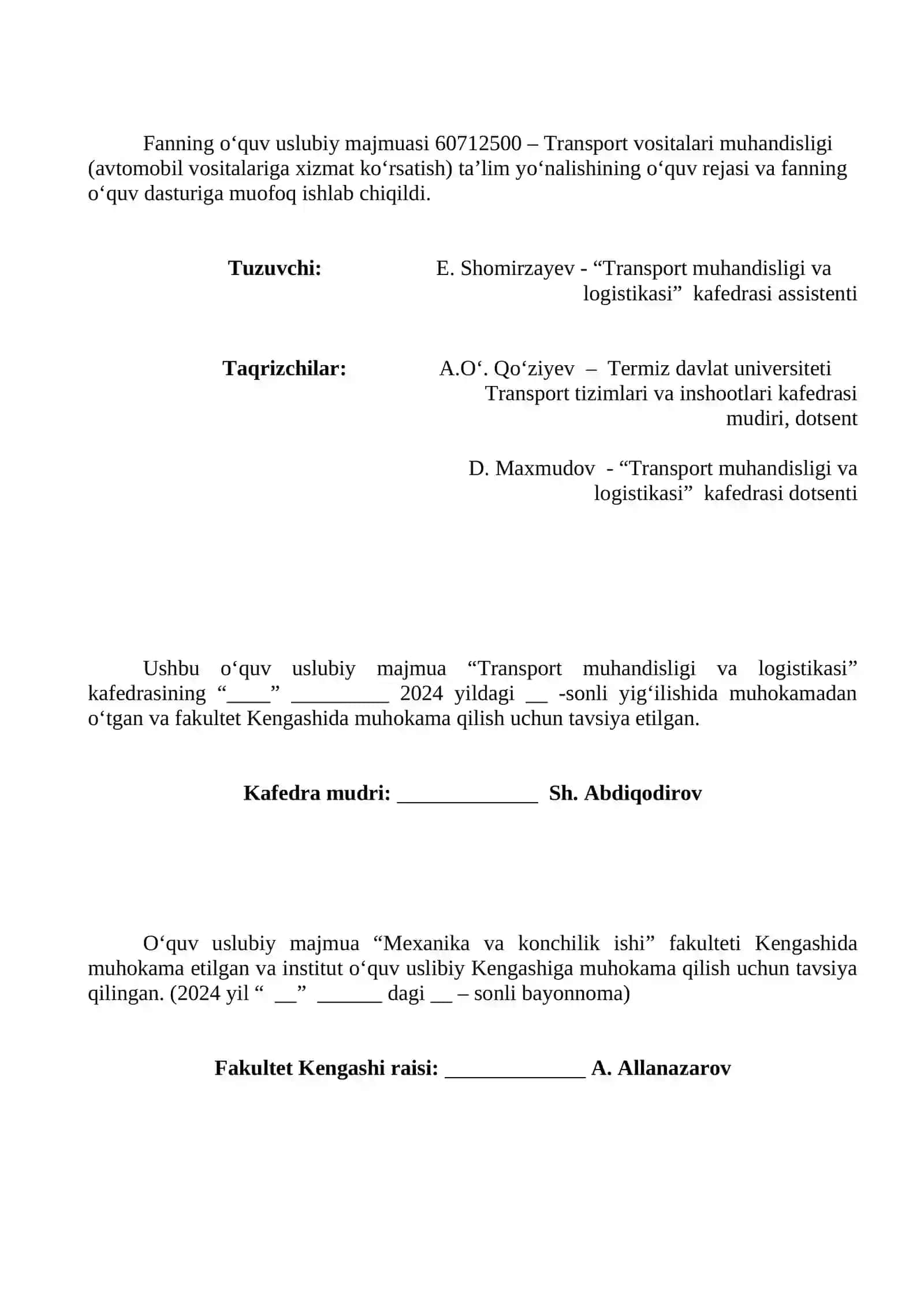 AVTOTRANSPORT VOSITALARI DETALLARINI QAYTA TIKLASH METODLARI 3