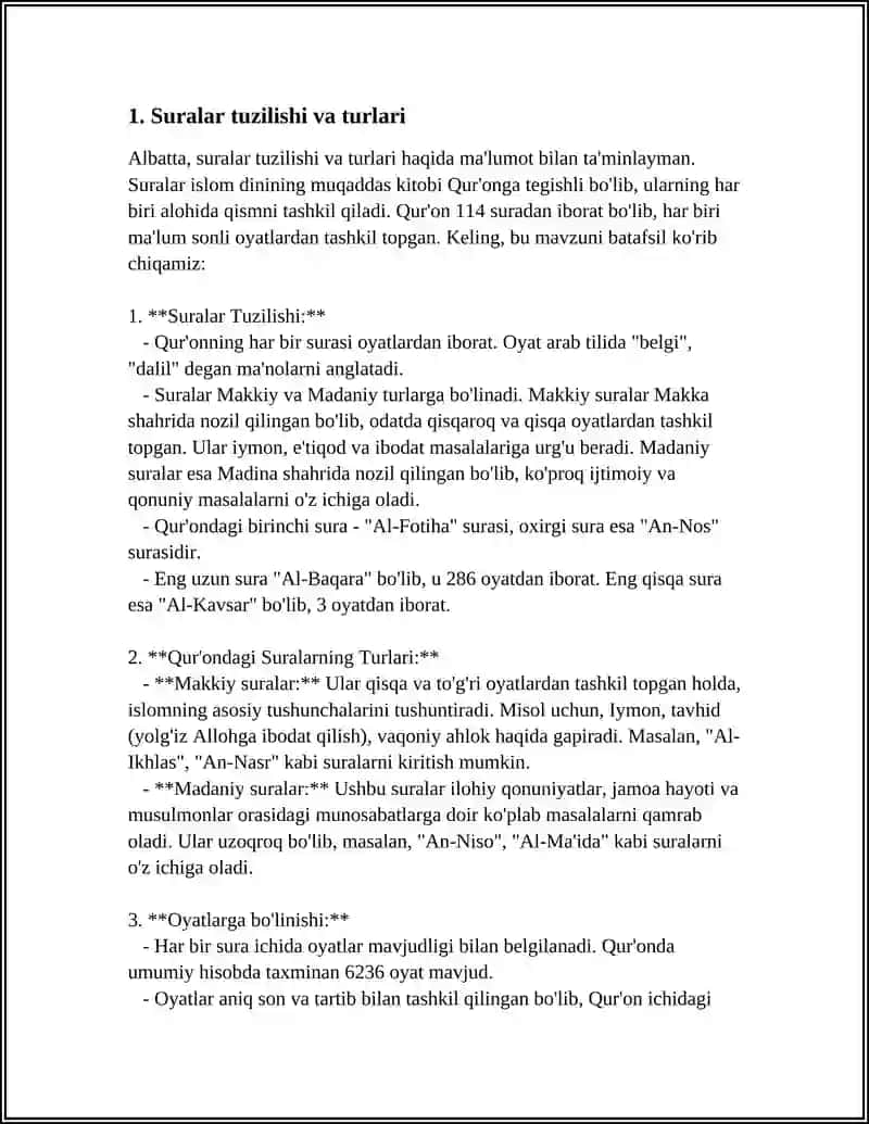 QUR'ONI KARIM TARKIBIY QISIMLARI 3