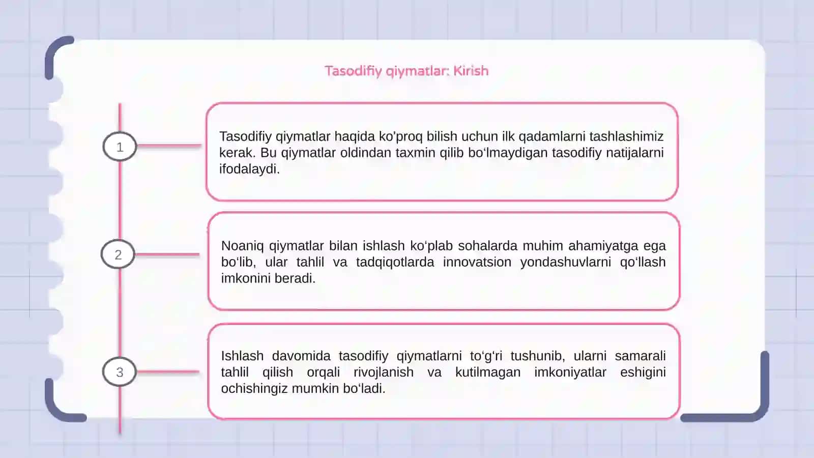 Tasodifiy qiymatlar: noaniq qiymatlar bilan ishlash 3