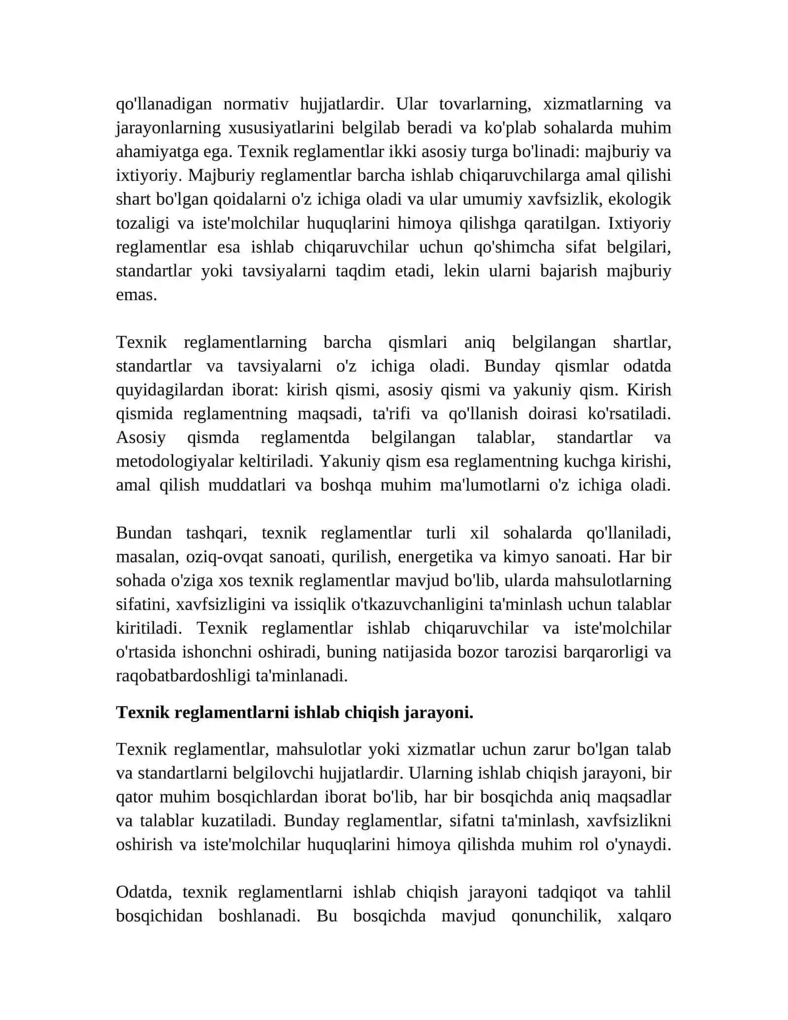 Texnik reglamentlar toʻgʻrisida umumiy maʼlumotlar 3