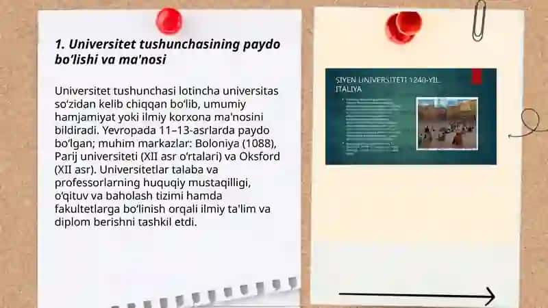 Yevropada dastlabki Universitetlarga asos solinishi 3