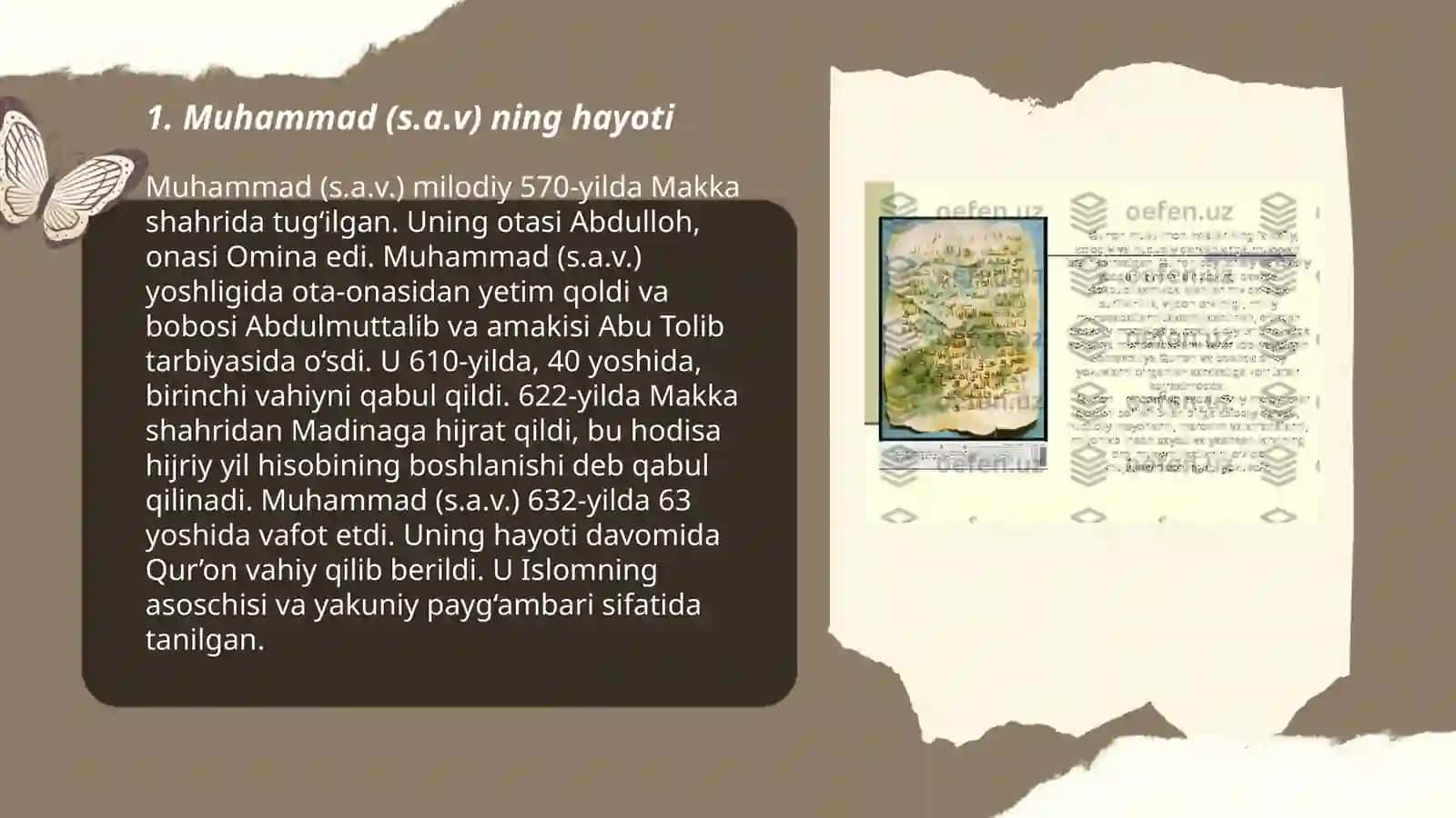 Muhammad (s.a.v) ning hayoti 3