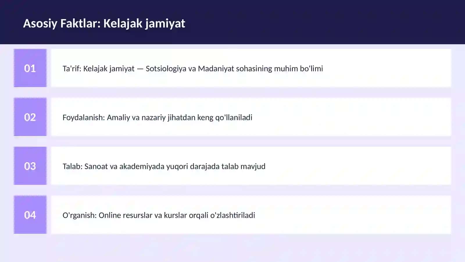 Kelajak jamiyat 3