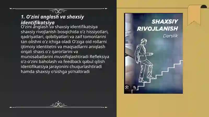 Shaxsiy rivojlanish bosqichlari 3