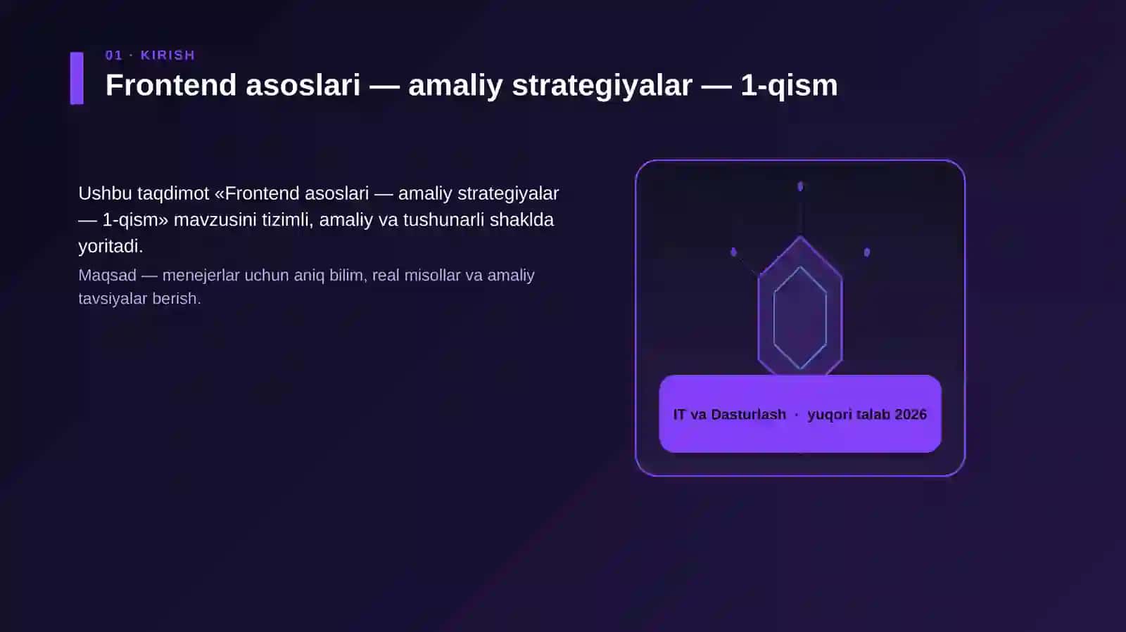 Frontend asoslari — amaliy strategiyalar — 1-qism 3