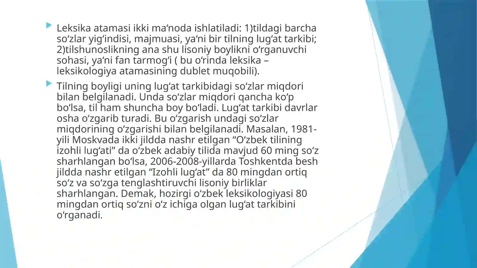 Leksikologiya haiqda tushuncha 3