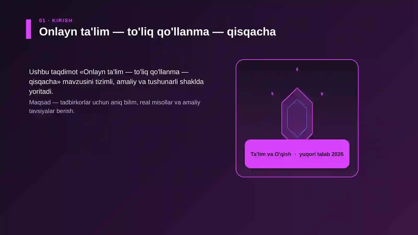 Onlayn ta'lim — to'liq qo'llanma — qisqacha 3