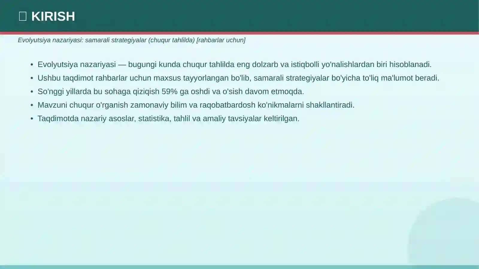 EVOLYUTSIYA NAZARIYASI 3