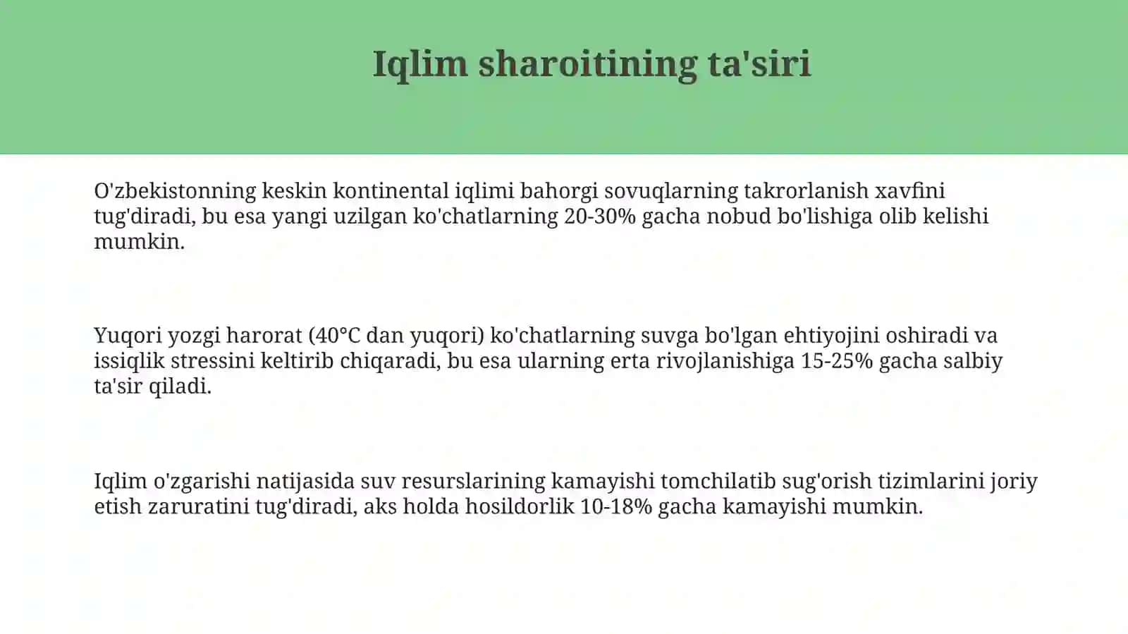 Oʻzbekistonda tok koʻchatlarining asosiy muomalari 3