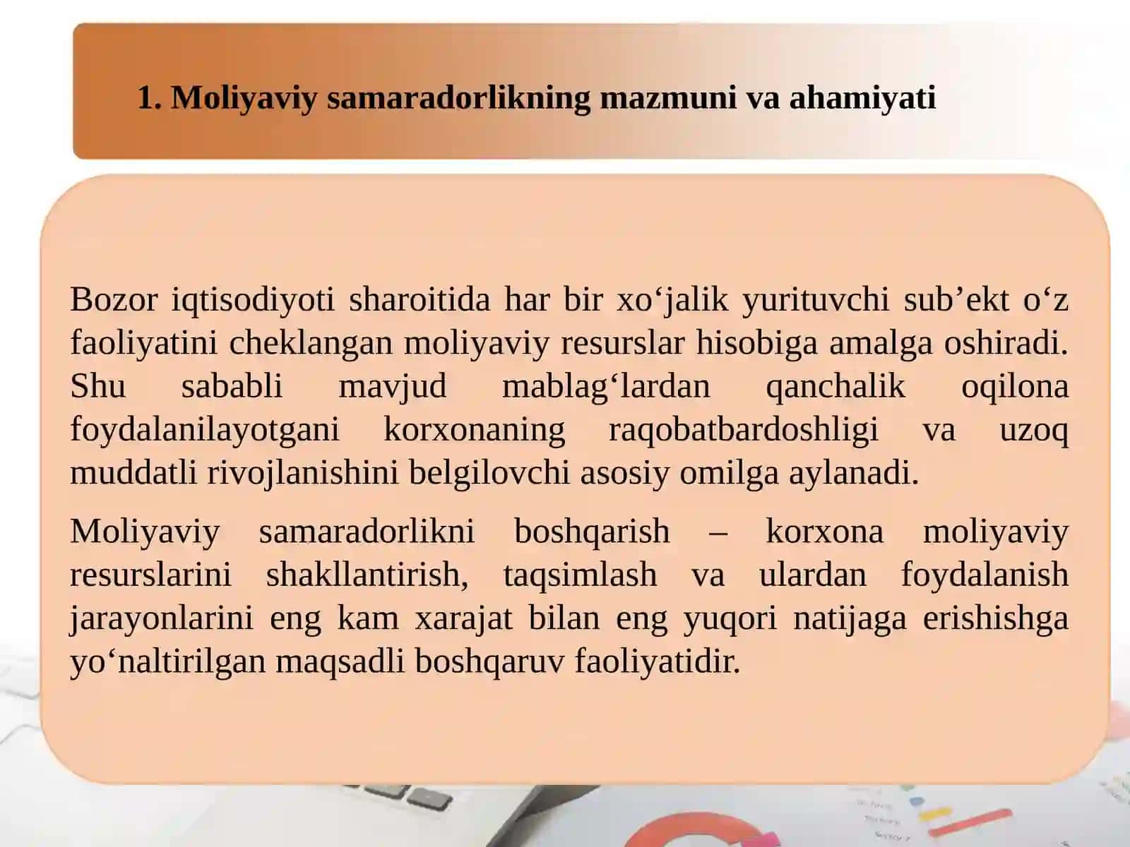 MOLIYAVIY SAMARADORLIKNI BOSHQARISH 3