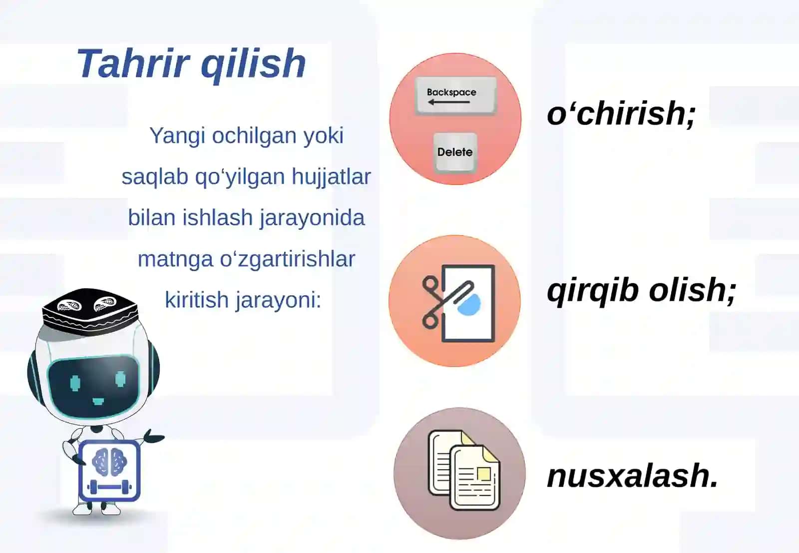Ms Word dasturi dasturida hujjat yaratish va tahrirlash 3