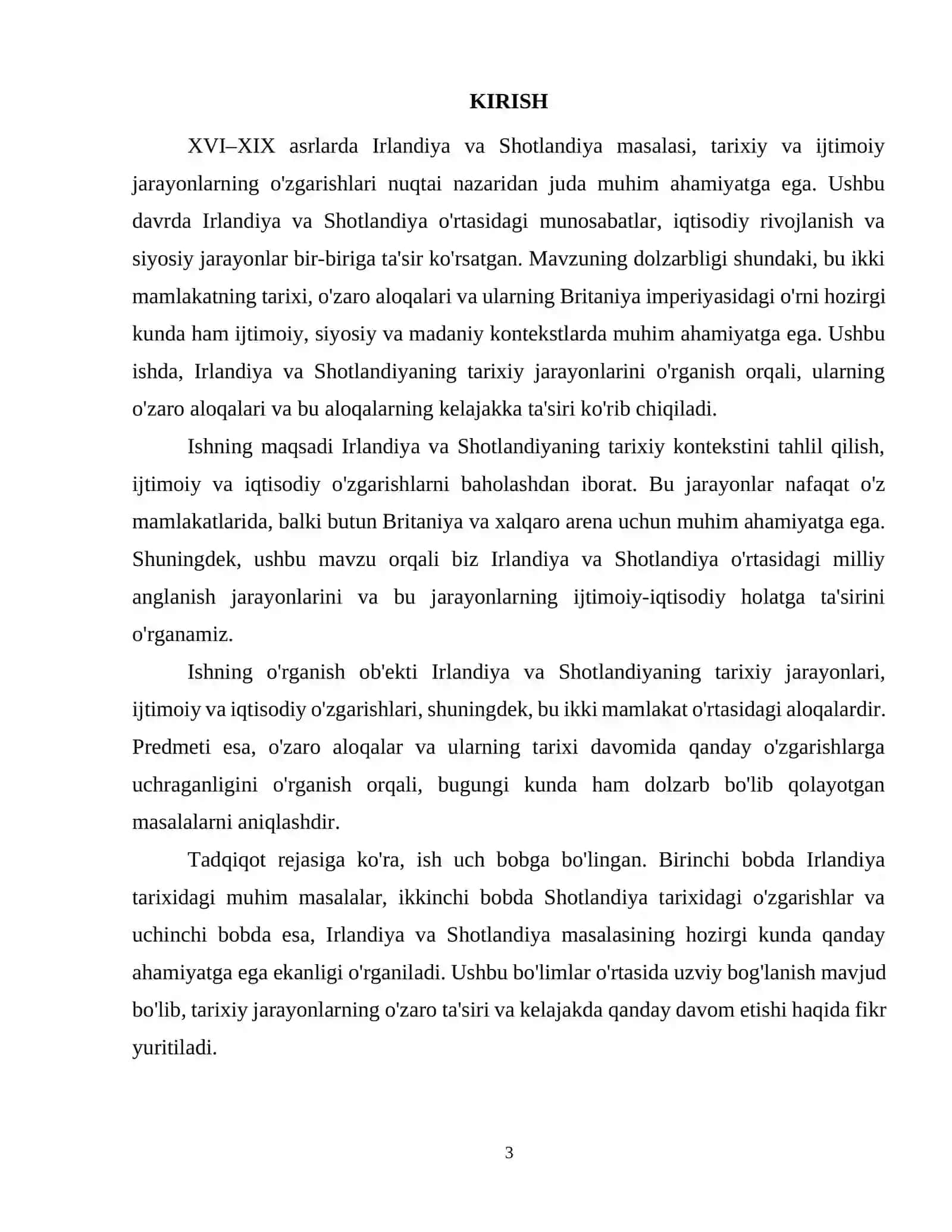 XVI–XIX asrlarda Irlandiya va Shotlandiya masalasi 3