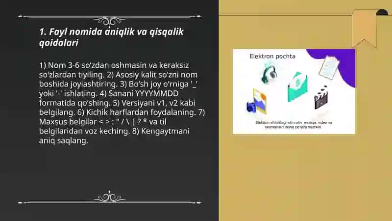 Elektron pochta orqali fayl yuborish va nomlash madaniyati 3