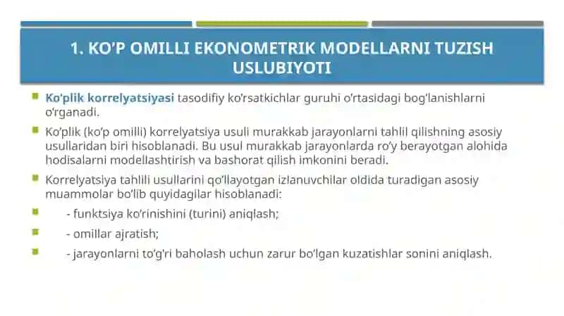 KO‘POMILLI EKONOMETRIKTAHLIL 3
