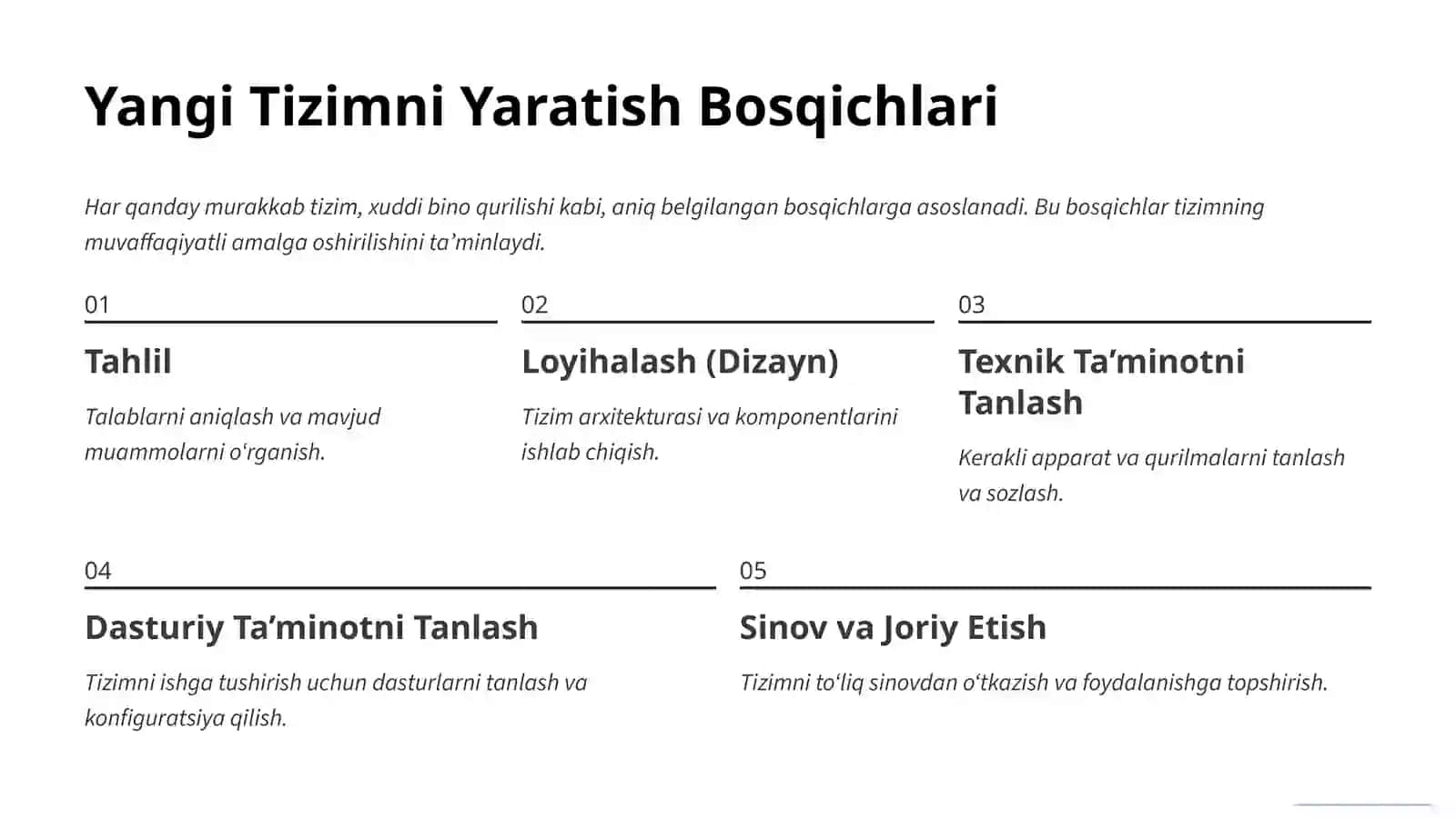 Texnik va Dasturiy Ta’minot 3