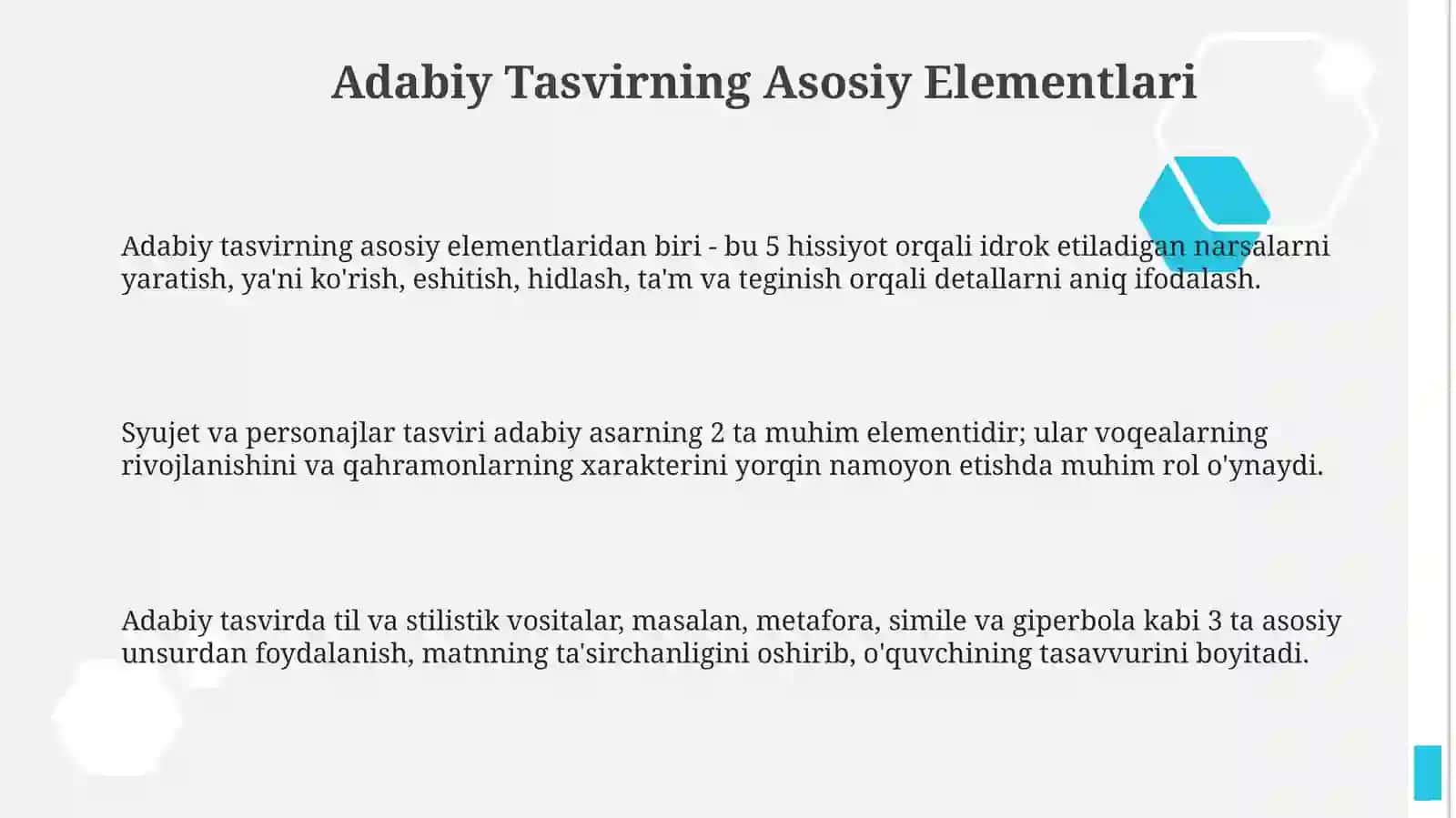 Adabiy Tasvirning Asosiy Elementlari 3