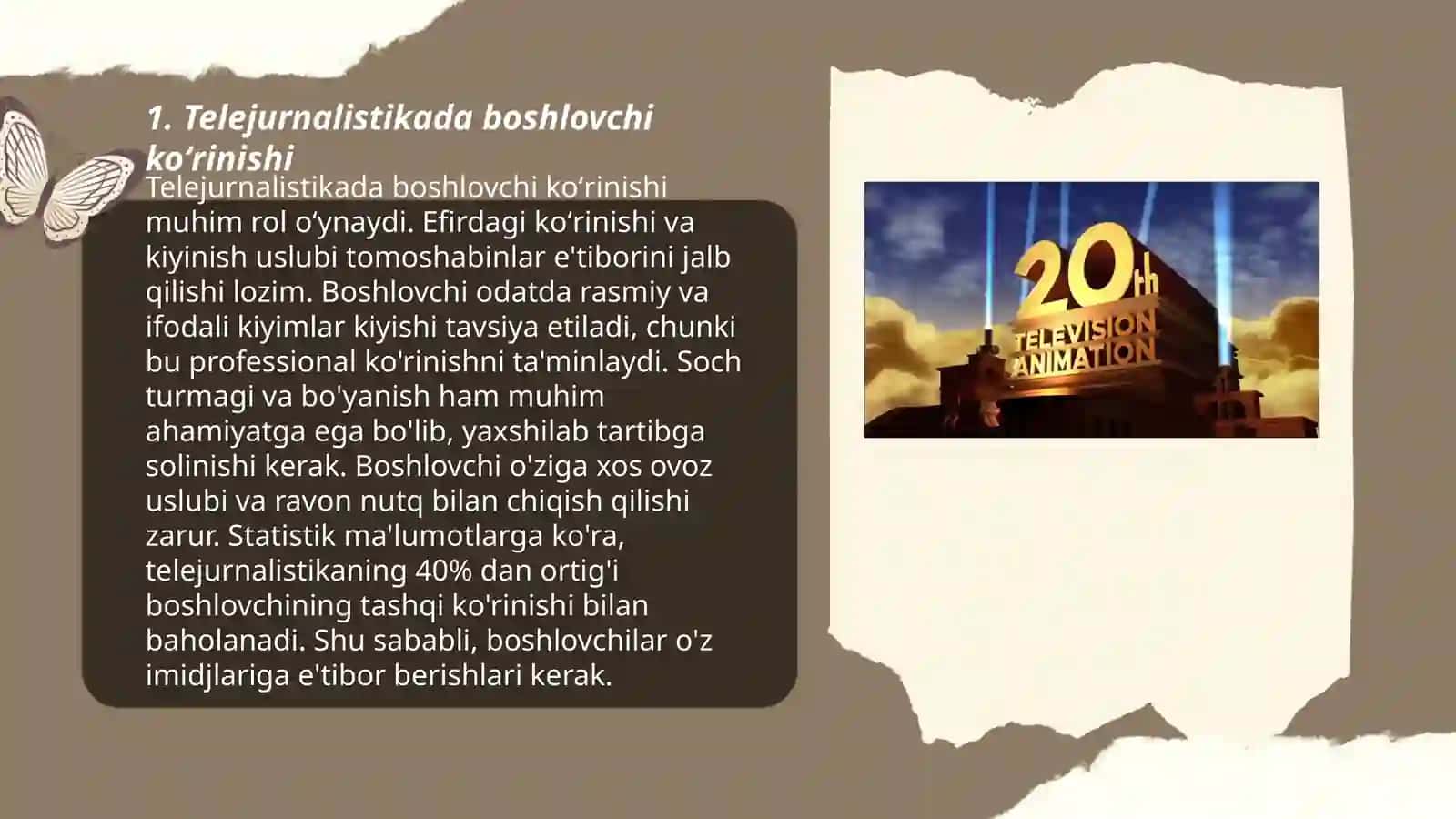Telejurnalistikada boshlovchi imidji 3