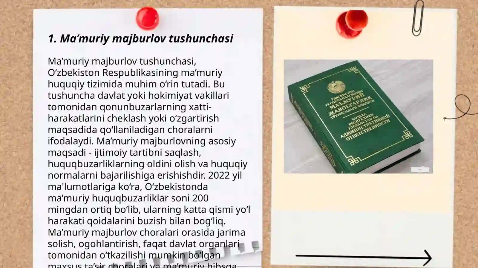 Ma’muriy majburlov turlari 3