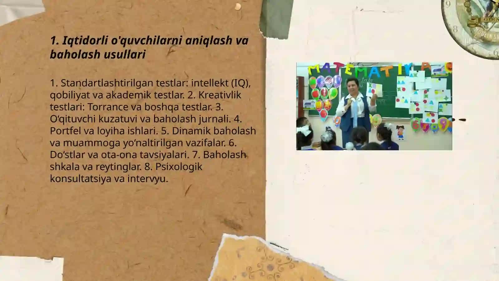 Iqtidorli o'quvchilarni o'qitish. Bolalar tarbiya jamoasi sifatida 3