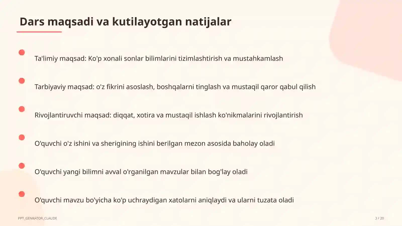 Ko'p xonali sonlar (4-sinf) 3