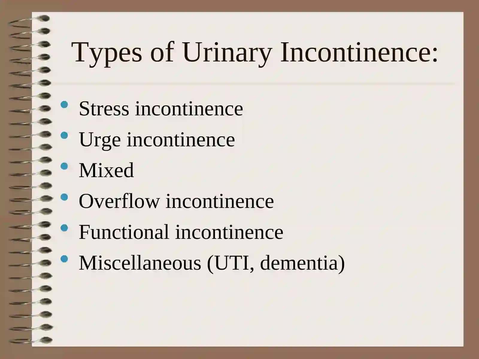 Urinary Incontinence 3