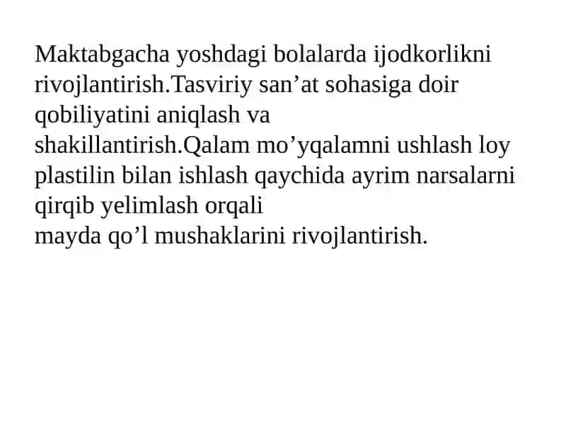 Sahnalashtirish faoliyati vositasida bolalarda ijodiy qobiliyatlarni ijodkorlikni rivojlantirishning o’ziga xosligi. 3