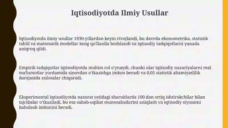 Iqtisodning ilmiy metodlari 3