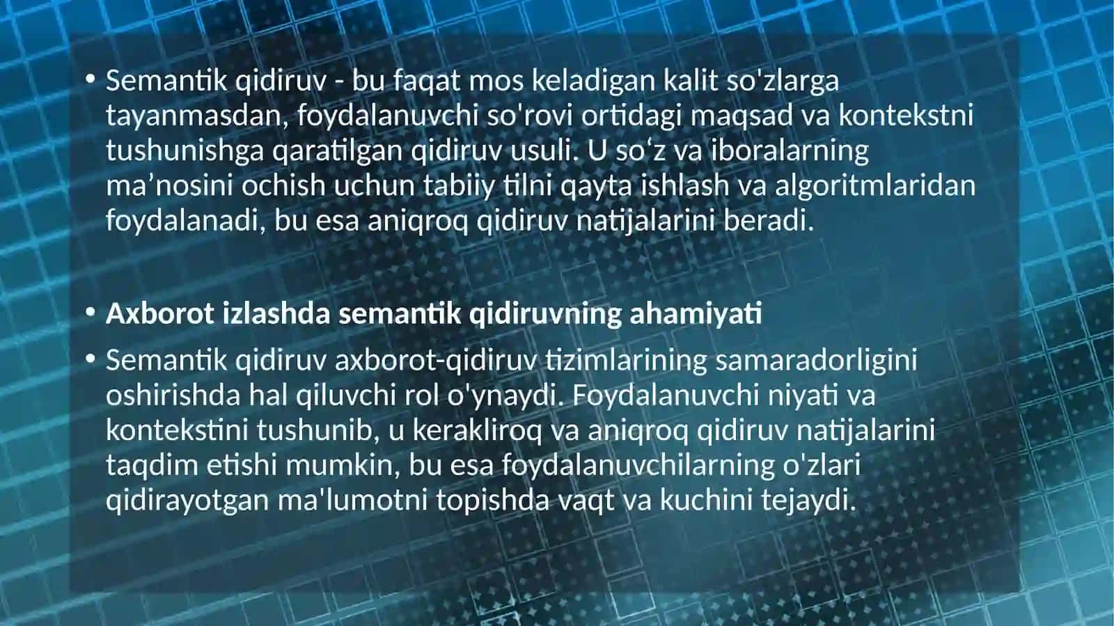 SEMANTIK QIDIRUV 3