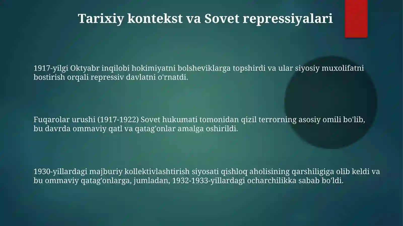 Sovetlarning qatag‘on-zo‘ravonlik siyosati va uning mohiyati 3