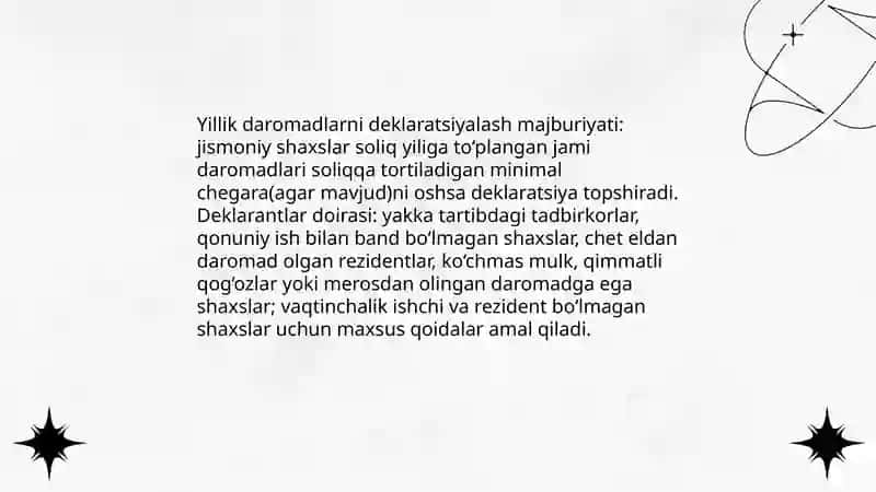 Jimsmoniy shaxslarning yillik daromadlarini deklaratsiyalash tartibi 3