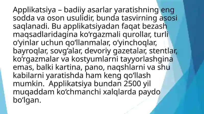 Applikatsiya haqida umumiy tushuncha 3