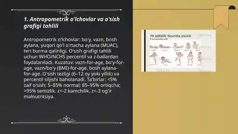 Bolalarni jismoniy, asab - ruhiy va jinsiy rivojlanishini kompleks baholash 3