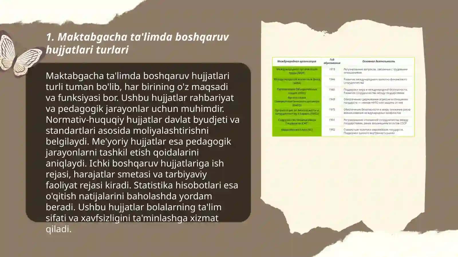 Maktabgacha ta'limda boshqaruv hujjatlari turlari 3