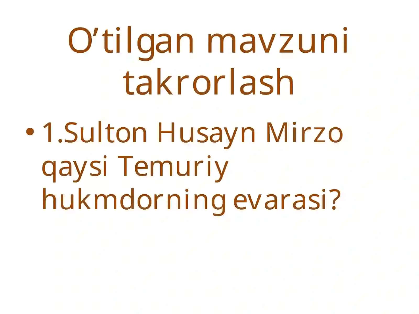 AMIR TEMUR VA TEMURIYLAR DAVRIDA IQTISODIY MUNOSABATLAR 3