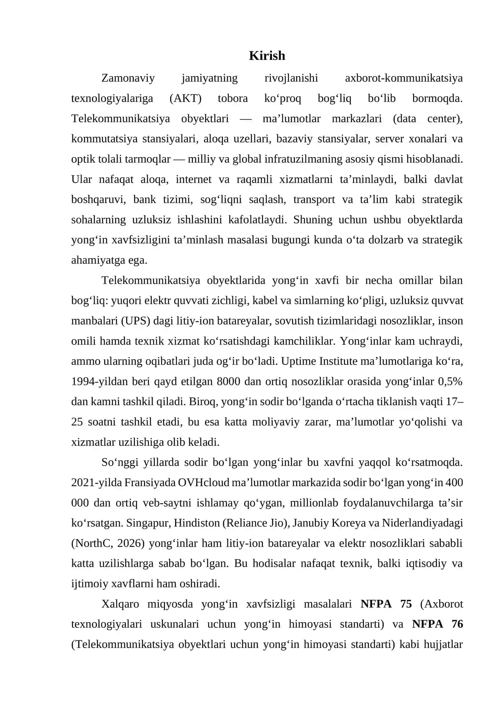 Telekommunikatsiya obyektlarida yong‘in xavfsizligi 3